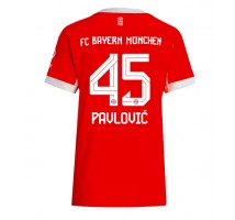 Bayern Munich Aleksandar Pavlovic #45 Koszulka Podstawowa damskie 2025-26 Krótki Rękaw
